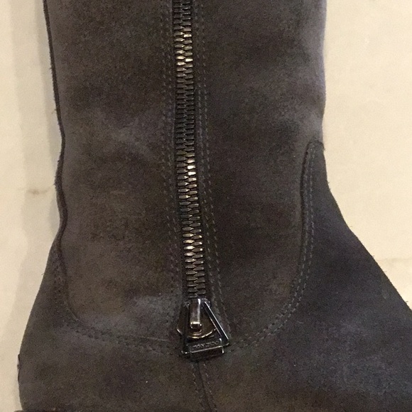 Jimmy Choo Gray Suede Heel Boots - Picture 13 of 16